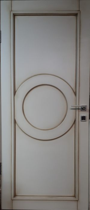 Межкомнатная дверь в профиле массив (эмаль с патиной) Нур-Султан