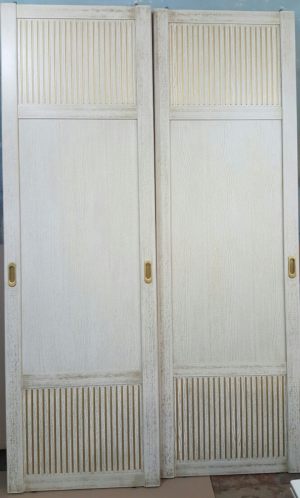 Двери для шкафа купе с фрезеровкой Нур-Султан